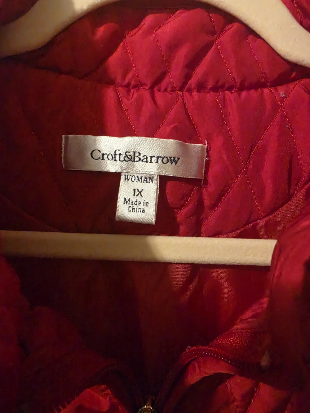 croft & barrow Quilted Red Women's Vest